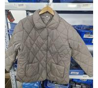 Giacca invernale da donna, tinta unita, alla moda, con risvolto, con tasche, a maniche lunghe, foderato in velluto, caldo, per vacanze, club, taglia XXL (XXL beige)