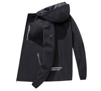 Giacca invernale da uomo per il tempo libero giacca da uomo autunno e inverno piumino interno ed esterno ispessito per indossare piumino bianco freddo, Nero , M