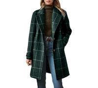 Giacca Invernale Donna Corta Cappotto Lungo Scozzese Taglie Forti per Giacca Casual Ed Elegante con Risvolto e Tunica Escursionismo