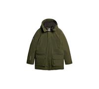 Giacca con cappuccio Superdry City Padded Parka verde kaki - XL