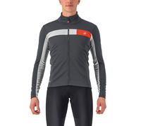 Castelli Giacca ciclismo Mortirolo 6S - Gore-Tex Infinium, Gore Windstopper X Fast - Uomo L Grigio