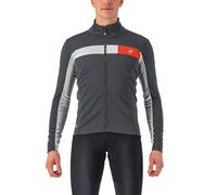 Giacca Castelli Mortirolo 6S GORE-TEX INFINIUM™ grigio scuro argento rosso - XL