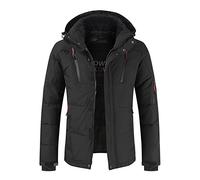 Giacca Invernale Piumino Uomo Fodera Caldo Addensare Invernale Giacca Con Zip Elegante Casual Giubbotto Caldo Antivento Trapuntato Piumino Impermeabile Manica Lunga Comodo Cappotto Con Cappuccio