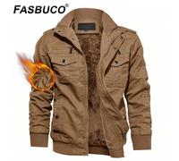 Giacca invernale tattica da uomo con fodera in pile Cappotto termico cargo con cappuccio caldo Note: consultare la descrizione del prodotto per ulteriori dettagli sulle dimensioni.Materiale esterno: 1