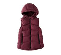Giacca Invernale Termica con Cappuccio per Bambine e Bambini Giacca Esterna Protettiva per Basse Temperature Ideale per attività all'aperto e Uso Quotidiano con Design Moderno e (Red, 3-4 Years)