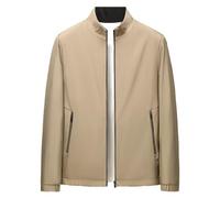 Giacca Invernale Uomo Nuovi Casual Cappotto Classico Mezza Stagione Antivento Corto Stand Collare Giubbotto con Cerniera Tasche Primavera Estate Bomber Piumini Giubbino