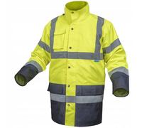 Högert Giacca da lavoro invernale Parka 3in1 WORK lungo Giallo Warning XXL