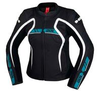 IXS RS-600 1.0 Giacca donna moto in pelle, nero-blu, taglia 42 per donne