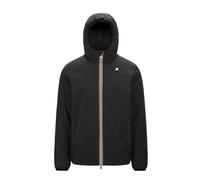 K-Way Giacca Uomo, Modello Jack ST Warm Double, in Poliestere, vestibilità Regular, Colore Black P-Green B