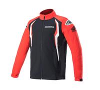 GIACCA JACKET MOTO HONDA SOFTSHELL ALPINESTARS ROSSO NERO