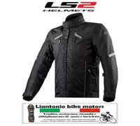 GIACCA JACKET MOTO LS2 SERRA EVO IMPERMEABILE BLACK NERO 4 STAGIONI UOMO