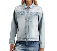 Giacca Jeans Donna Oversize- Giacchetto Denim Donna- Giacca In Jeans 90’s Denim Jacket Cropped Fit Oversize a Maniche Lunghe Giacca Primaverile Donna Giacca Corta Donna Casual Leggero Autunno Outwear