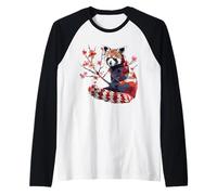 Giacca Kimono Cat Bear T Piccoli Panda Haori Panda Rosso Maglia con Maniche Raglan