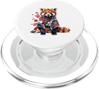 Giacca kimono Cat Bear T Piccoli panda Haori Panda rosso PopSockets PopGrip per MagSafe