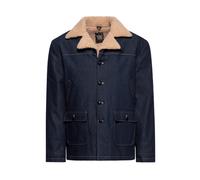 Giacca King Kerosin Jeans blu scuro lavato Taglia 2XL