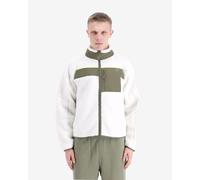 Giacca Lacoste Colour-Block Sherpa bianco verde - M