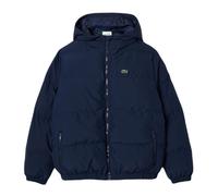 Giacca Lacoste Water Embroidered Crocodile Hooded Puffed - Blu (140 cm)