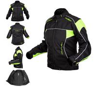 Ladies Textile Vented Motorcycle Motorbike Scooter Waterproof CE Armored Jacket
