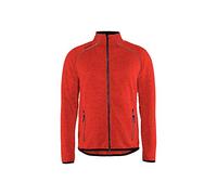 Giacca lavorata a maglia, XL, rosso/nero