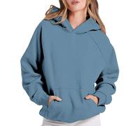 Giacca leggera da donna a mezza stagione, taglia grande, felpa da donna, con cappuccio oversize, maniche lunghe, con cappuccio, tinta unita, cappotto multiuso, cappotti casual con tasca loungewear