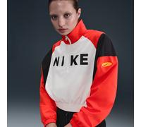 Giacca leggera in tessuto con zip a 1/4 Nike - Donna - Bianco XS (IT 36-38)