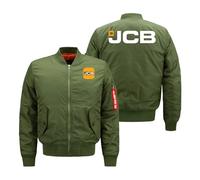 Giacca Leggera Uomo J.C.B, Giubbotto Sportivo Biker Casuale Cerniera, Windbreaker Outdoor für Wandern Reisen, Caldi(Green,5XL)