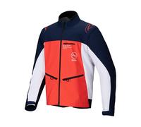 Alpinestars Lite-Dura Softshell Giacca da motocross, bianco-blu-arancione, taglia S per maschi