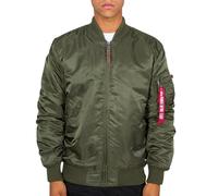 ALPHA INDUSTRIES Giacca di mezza stagione verde scuro, Taglia XL