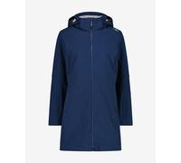 Giacca lunga CMP Zip Hood Softshell blu notte donna - XXS