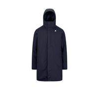 Giacca lunga K-Way da uomo modello THOMAS WARM OTTOMAN colore Blue Depth