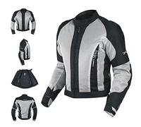 Giacca Giubbino Mesh Traforato Traspirante Tessuto Tecnico Moto Sport Grigio