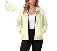 Giacca Mezza Stagione Donna Con Cappuccio Leggera Casual Con Custodia