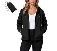 Giacca Mezza Stagione Donna Con Cappuccio Leggera Casual Con Custodia