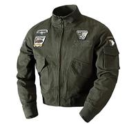 Giacca Militare Da Uomo Dell'aeronautica Militare Giacca Da Pilota Cappotto Giubbotto Bomber Militare Giacca Da Volo Cargo Army green XXL