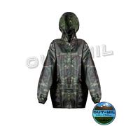 Giacca Mimetica impermeabile antipioggia militare Mimetico Woodland