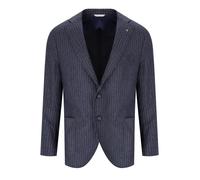 GIACCA MONOPETTO GESSATA BLU MANUEL RITZ M