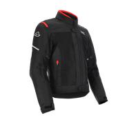Acerbis Ruby, giacca tessile impermeabile XXL male Nero/Rosso