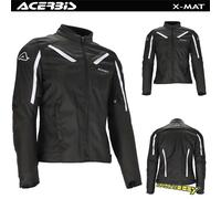 GIACCA MOTO ACERBIS X-MAT MODELLO UOMO OMOLOGATO CE CLASSE AA NERO BIANCO