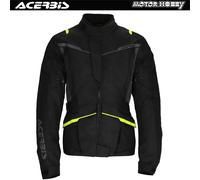 Acerbis CE X-Travel Waterproof Giacca tessile da moto, nero-giallo, taglia M per maschi