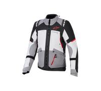 Alpinestars Andes V4 Drystar impermeabile Giacca tessile moto, grigio-rosso, taglia 3XL per maschi