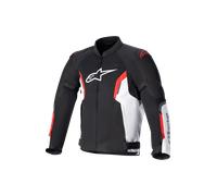 Alpinestars AST-1 V2 Air Giacca tessile moto, nero-bianco-rosso, taglia L