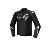 Alpinestars Faster V3 Airflow Giacca in pelle / tessuto da moto traforata, nero-bianco, taglia 60 per maschi