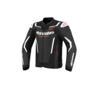 Alpinestars GP Force V2 Air Giacca in pelle da moto, nero-bianco, taglia 48 per maschi