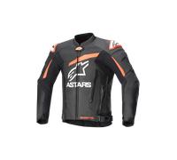 Alpinestars Giacca Moto GP Plus V4 Pelle Nero/Rosso Fluo/Bianco Taglia 60 Uomo