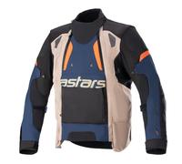 Giacca moto Alpinestars Halo Drystar Blu scuro-Khaki-Arancione-Nero L