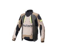 Giacca Moto Alpinestars Halo Drystar Scuro Khaki/Sabbia/Giallo FluoL Scuro Khaki,Sabbia,Giallo Fluo