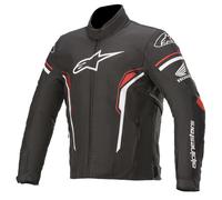 Alpinestars T-SP-1 Giacca tessile per moto impermeabile, nero-bianco-rosso, taglia S