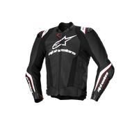 Alpinestars Missile Ignition V3 giacca in pelle da moto traforata, nero-bianco, taglia 58 per maschi