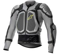 Giacca Moto Alpinestars Protettiva Bionic Action V2 - Grigio/Nero/Giallo fluo 65