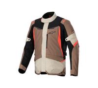 Alpinestars ST-1, giacca tessile impermeabile L male Marrone Chiaro/Beige/Nero/Rosso Fluo